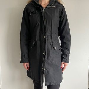 Black North Face All Weather Down Jacket - M